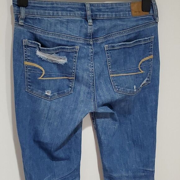 AMERICAN Eagle size 6 super stretch 30x30 high rise jeggings - Picture 4 of 8